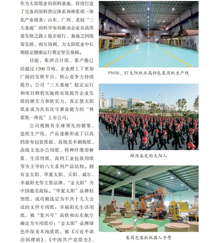 山東太陽紙業(yè)股份有限公司